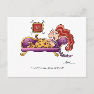 IK BEN VROUW Briefkaart tegen April McCallum