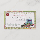 Ik ben vrouw die me hoort zien visitekaartje (Achterkant)