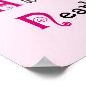 Ik ben VROUW inspirerende tekst Poster (Hoek)