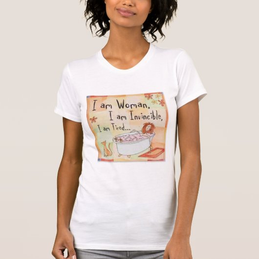 Ik ben vrouw... t-shirt (Voorkant)