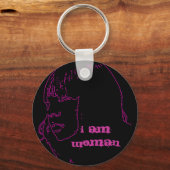 ik ben vrouwelijke Sleutelhanger (Voorkant)