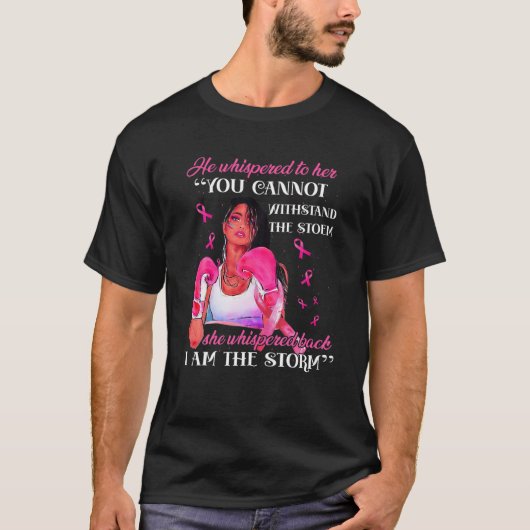 Ik ben vrouwen die borstkanker krijgen met roze li t-shirt (Voorkant)