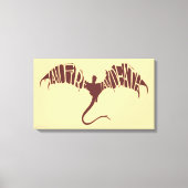 Ik ben vuur ik ben dood - Grafisch Canvas Afdruk (Voorkant)