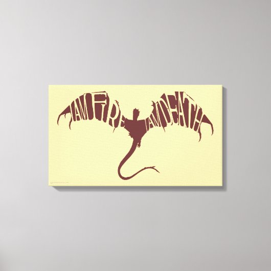 Ik ben vuur ik ben dood - Grafisch Canvas Afdruk (Voorkant)