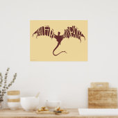 Ik ben vuur ik ben dood - Grafisch Poster (Keuken)