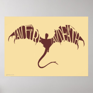 Ik ben vuur ik ben dood - Grafisch Poster