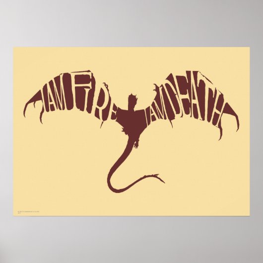 Ik ben vuur ik ben dood - Grafisch Poster (Voorkant)