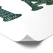 Ik ben waardeerbare Christelijke Word Art Poster (Hoek)