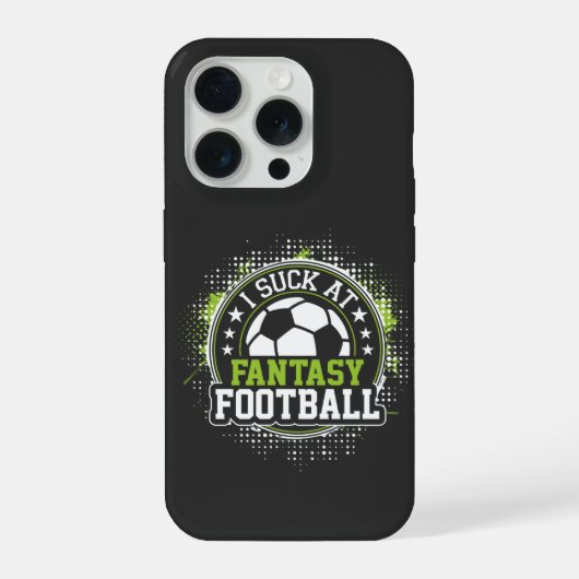 Ik ben waardeloos in Fantasy Football Voetbal iPhone Hoesje (Achterkant)