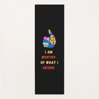 Ik ben waardig yogamat