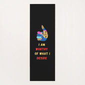 Ik ben waardig yogamat (Achterkant)