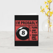 Ik ben waarschijnlijk aan het denken over biljart  kaart (Gele Bloem)