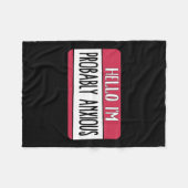 Ik ben waarschijnlijk ongerust over mijn geestelij fleece deken (Voorkant (Horizontaal))