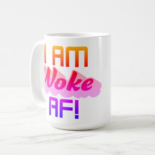 Ik ben wakker AF! Koffiemok (Voorkant links)