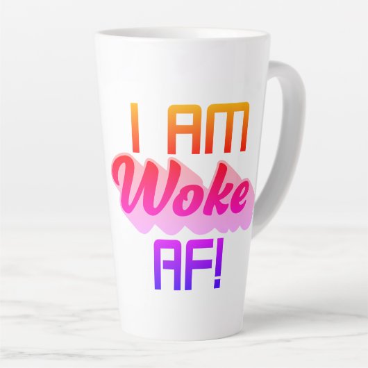 Ik ben wakker AF! Latte Mok (Rechterhoek)