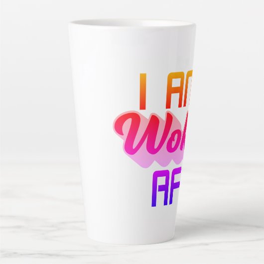 Ik ben wakker AF! Latte Mok (Voorkant)