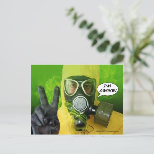 Ik ben wakker!  Briefkaart (Staand voorkant)