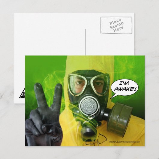 Ik ben wakker!  Briefkaart (Voorkant / Achterkant)