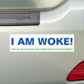 Ik ben wakker bumpersticker (Op auto)