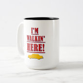Ik ben Walkin hier. Italiaanse/Amerikaanse Mok (Voorkant links)