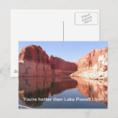 Ik ben warmer dan het Powell Utah-meer Briefkaart (Voorkant / Achterkant)