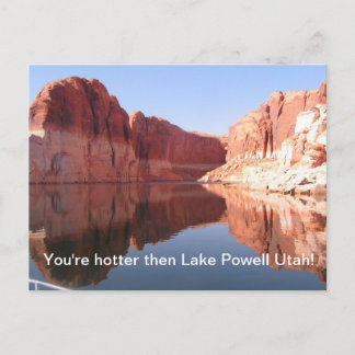 Ik ben warmer dan het Powell Utah-meer Briefkaart