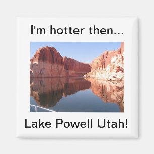 Ik ben warmer dan het Powell Utah-meer Magneet