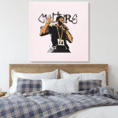 Ik ben wat de cultuur voelt canvas afdruk (Insitu (Slaapkamer))