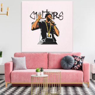 Ik ben wat de cultuur voelt canvas afdruk