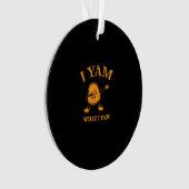 Ik ben wat ik ben aardappelliefhebber of danser ornament (voorkant)