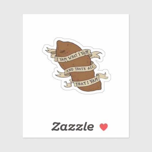 Ik Ben Wat Ik Ben Citaat Grappige Speelse Stemming Sticker (Vel)