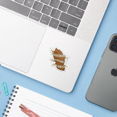 Ik Ben Wat Ik Ben Citaat Grappige Speelse Stemming Sticker (Laptop met iPhone)