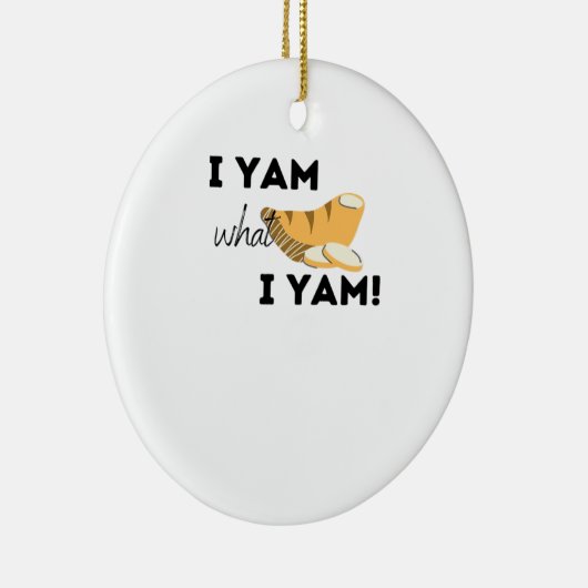 Ik ben wat ik ben! Classic Keramisch Ornament (Rechts)