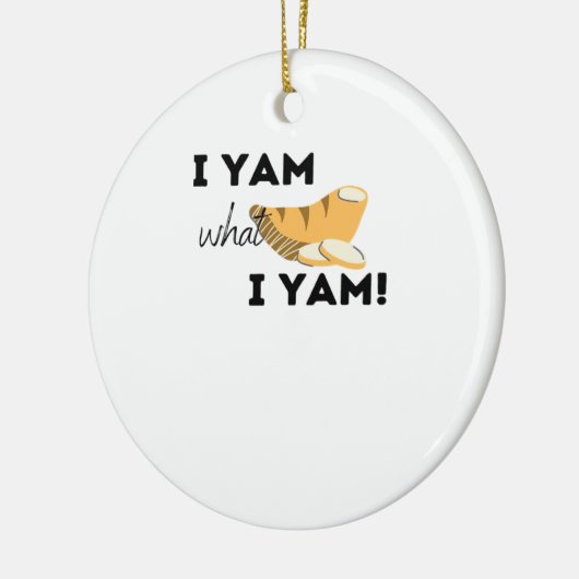 Ik ben wat ik ben! Classic Keramisch Ornament (Links)