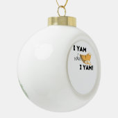 Ik ben wat ik ben! Classic Keramische Bal Ornament (Links)