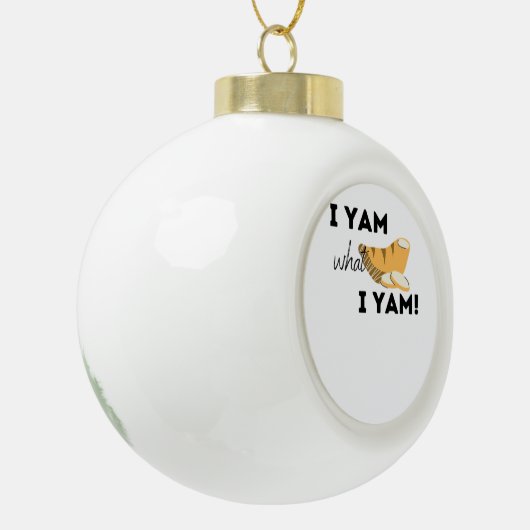 Ik ben wat ik ben! Classic Keramische Bal Ornament (Links)