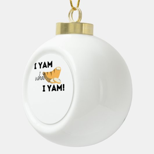 Ik ben wat ik ben! Classic Keramische Bal Ornament (Rechts)