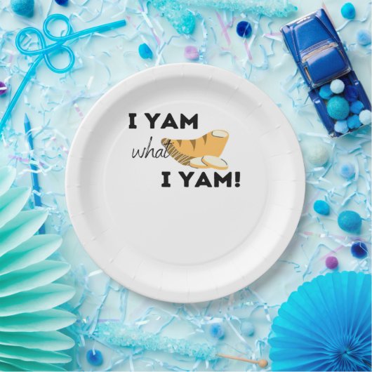 Ik ben wat ik ben! Classic Papieren Bordje (Feest)