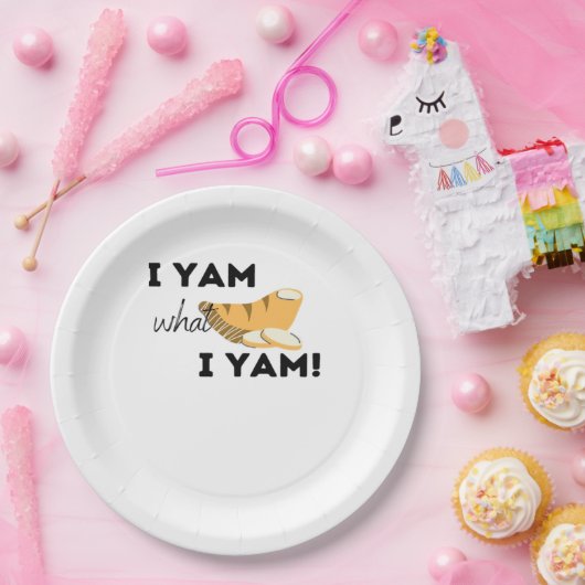 Ik ben wat ik ben! Classic Papieren Bordje (Feest)