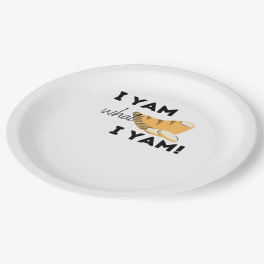 Ik ben wat ik ben! Classic Papieren Bordje (Gekanteld)