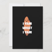 Ik ben wat ik ben - Dansende Zoete Aardappel Dan Feestdagenkaart (Voorkant)