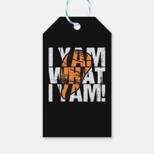 Ik ben wat ik ben grappig citaat cadeaulabel (Voorkant)