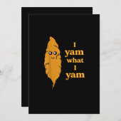 Ik ben wat ik ben grappig feestdagenkaart (Voorkant / Achterkant)