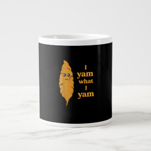 Ik ben wat ik ben grappig grote koffiekop