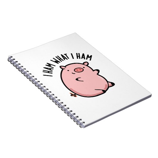 Ik Ben Wat Ik Ben Grappig Varken Stomp Notitieboek (Rechterzijde)
