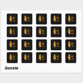 Ik ben wat ik ben grappig vierkante sticker (Vel)
