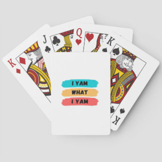 Ik ben wat ik ben grappige klassieker pokerkaarten