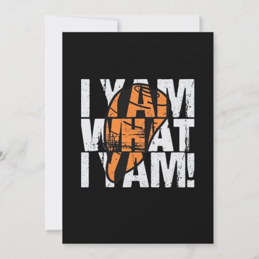 Ik Ben Wat Ik Ben Grappige Quote Feestdagenkaart (Voorkant)