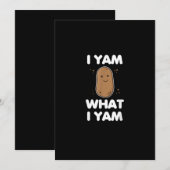 Ik ben wat ik ben Grappige Thanksgiving Feestdagenkaart (Voorkant / Achterkant)