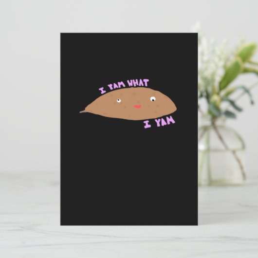 Ik ben wat ik ben Klassiek Trendy Feestdagenkaart (Staand voorkant)